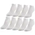 Peds Women's Moisture Wicking Low Cut Socks With X-wrap Arch Support, Multipairs, White (9-Pairs), Shoe Size: 5-10