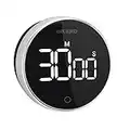 Timer for Kitchen, INKBIRD Digital Rechargeable Countdown CountUp Timer for Kids, 3-Levels Alarm, Large Visual Screen, Magnetic Pomodoro Smart Timer IDT-01 for Cooking, Classroom, Study, Office