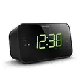 TAR3306/12 Philips Despertador Radio con Pantalla para la Cabecera, Radio Digital con Doble Alarma, Temporizador para Dormir y Función de Repetición, Negro con Pantalla