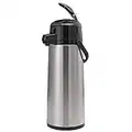Service Ideas ECAL25S Eco-Air Airpot with Lever Lid, 2.5 L, Glass vacuum insulated