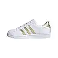 Adidas Superstar W, Scarpe da Ginnastica Donna, Bianco/Oro Met./Bianco, 40 2/3 EU