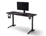 Robas Lund Bureau Gamer DX Racer 2 l'original, Bureau Gamer Noir Carbone optique, LxHxP 140x75x65 cm