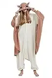 ULEEMARK Kigurumi Pigiama Anime Cosplay Halloween Costume Attrezzatura Adulto Animale Onesie Unisex, Scoiattolo Volante per Altezze da 140 a 187 cm