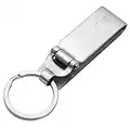 jiheousty Anti-Lost Heavy Duty Cinturón de Acero Inoxidable Titular de la Llave Key-Clip Llaveros Desmontables para Llaves Cinturón Llavero Hombres Joyería