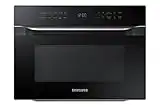 SAMSUNG 1.2 Cu Ft PowerGrill Duo Countertop Microwave Oven w/ Power Convection, Ceramic Enamel Interior, Built-In Capability, 900 Watt, MC12J8035CT/AA, Fingerprint Resistant Stainless Steel, Black