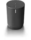 Sonos Move - Battery-powered Smart Speaker, Wi-Fi and Bluetooth with Alexa built-in - Black​​​​​​​ (Renewed)