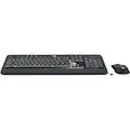 Logitech MK540 Advanced Wireless Keyboard and Mouse Combo for Windows, 2.4 GHz Unifying USB-Receiver, Multimedia Hotkeys, 3-Year Battery Life, for PC, Laptop, QWERTY UK English Layout - Black