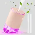 GOOZY Air Humidifiers for Bedroom,90°/30°Dual-Angle Nozzle and Quiet Portable,Cool Mist Humidifiers for Baby,Office,Home,Yoga,Plants,Travel,2 Mist Modes,Night Light,Personalise Bedroom Things(Pink)