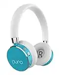 Puro Sound Labs BT2200 Volume Limited Kids’ Bluetooth Headphones – Safer Headphones for Kids – Lightweight & Durable – Studio-Grade Audio Quality & Noise Isolation –Carrying Case (Teal)