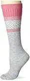 Dr. Scholl's Women Graduated Compression Knee High - 1 & 2 Pair Packs Socks, Multi-colored (Gray/Pink), 4 10 US