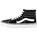 Vans Unisex's UA SK8-Hi Zapatillas altas, Black/Black/WHI, 8.5 UK