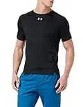 Under Armour Qualifier Camiseta para correr de hombre, ropa deportiva masculina ultraligera y transpirable, cómoda y ajustada camiseta deportiva, Black/Black/Reflective (001), MD