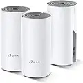 TP-Link Deco Whole Home Mesh WiFi System (Deco E4) – Up to 4,000 Sq. Ft. Coverage, Replaces Wireless Internet Routers and Extenders, Works with Alexa, 3-Pack