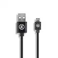 Wicked Chili MicroUSB - Cable cargador compatible con Amazon Kindle eBook Reader y Fire Tablet Oasis, Paperwhite, Voyager, Fire HD, Fire HDX, Touch, Keyboard y DX (100 cm), color negro