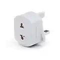 Travel Adapter Plug EU TO UK, White Plug For Shaver/Toothbrush