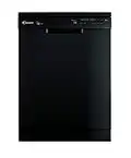 Candy CF6F52LNB1 Freestanding Full Size Dishwasher, 16 Place Settings, 60 cm Wide, Smart Enabled, Black