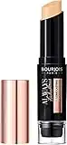 Bourjois Always Fabulous 24 Hour 2-in-1 Foundation and Concealer Stick with Blender, 110 Light Vanilla