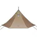 FireHiking Tienda de campaña Tipi para 4-8 personas con gato de estufa para Bushcraft, cocina y calefacción (4-8 personas, poliéster)