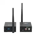 1mii Drahtlos Audio Sender Empfänger, 2.4G Große Reichweite Transmitter and Receiver Kit Low Latency für HiFi-Musik von TV/PC zu Aktivlautsprechern/Stereo/Subwoofer/CD, Cinch-Ausgang/Eingang 320ft