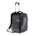 Neewer - Valise à roulettes 2 en 1 pour appareil photo - Durable et imperméable - (compartiment rembourré anti-choc et détachable, barre de traction cachée) Noir