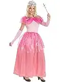 Funidelia | Costume da Principessa da per donna Medievale, Medioevo - Costume per Adulto e accessori per Feste, Carnevale e Halloween - Taglia M - Rosa