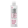 Lube Life Barely There Lubricante personal delgado a base de silicona, de larga duración, resistente al agua, para hombres, mujeres y parejas, 8 oz