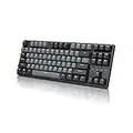 DURGOD Gaming Mechanical Keyboard with Cherry MX Silent Red Switches-Quieter and Linear– USB A/USB C to USB C Cable - 87 Keys Anti-Ghosting(Free Dust Cover) for Gamer/Typist(Space Grey,ANSI/US)