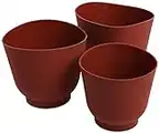 Norpro 1019R Silicone Bowl Set, Red, 3-Piece, 6.5 x 6.5 x 6.2 inches
