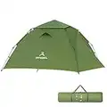 Blackace arteesol Camping Tent 2-4 Man Instant Pop Up Tent Easy Setup Dome Tent Waterproof & Windproof with Mosquito Netting and Removable Outer Tarpaulin