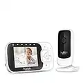 Hubble Connected Nursery View Video Baby Monitor with 2.8" Inch Screen, Infrared Night Vision, Lullabies, Visual Sound Level Indicator, Digital Zoom and Room Temperature Sensor