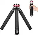 Koolehaoda Mini Tripod All Metal Tabletop Tripod Stand with 1/4 and 3/8 Screw Mount and Function Leg Design, Max Height 13 inch, Load up to 10kg/22lbs,for DSLR Camera,Monopods