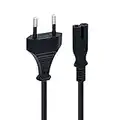 Mcbazel Cable de Alimentación de 1,5 m con Euro IEC C7 Cable de Alimentación Adecuado para PS5/ PS4/ PS3/ Xbox Series X/S