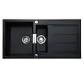 Franke Sirius S2D651CB 1.5 Bowl Tectonite Reversible Carbon Black Kitchen Sink