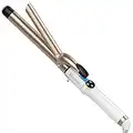 Hoson 1 Inch Curling Iron Professional Ceramic Tourmaline Coating Barrel Hair Curler, LCD Display with 9 Heat Setting(225°F to 450°F for All Hair Types, Glove Include)