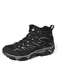 Merrell Damen Moab 2 Mid Gore-tex Trekking- & Wanderstiefel, Schwarz (Black Black), 41 EU