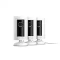 Ring Indoor Cam (1st Gen), Compact Plug-In HD security camera with two-way talk, Works with Alexa | 3-pack, White