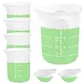 7 pcs Silicone Measuring Cups kits, 1 pc 250ml Silicone Cups, 4 pcs 100ml Non-Stick Mixing Cups, 2 pcs 10ml Silicone Mold Cup Dispenser, For Casting Moulds, Jewelry Making, Diy, Crafts
