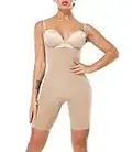 COMFREE Body moldeador de cintura para mujer con pierna modelador de cuerpo moldeador de figura Beige M