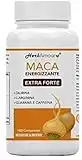 HerbAmour® Maca | 180 Capsules Pour 6 Mois | Cpr. Dosage Elevé Dans E.S. + L-Arginine + Vitamine B6 + Zinc + Taurine + Guarana | Haute Concentration De Maca Root Andine Rapport 10 : 1| Booster Plus