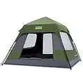 OutdoorMaster Tents, 4/6/8 Person Camping Tent with Dark Space Technology, Easy Setup in 60 Seconds, Weatherproof Pop Up Tent for Camping with Top Rainfly, Instant Cabin Tent