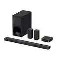 Sony HT-S40R - Soundbar TV a 5.1 canali, Dolby Digital, con Subwoofer cablato e Speaker posteriori wireless (Nero)