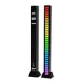 RGB Sound Control Rhythm Lights,32 LED 18 Colors Audio Spectrum Analyzer,Car Music Level Lights,Voice Activated Atmosphere Light, for Car DJ Studio Gaming Room Decoration Desktop