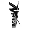 NYX Professional Makeup Eyeliner Líquido Epic Wear Semi-Permanente, Larga Duración, A Prueba de Agua, Delineador de Ojos, Rostro y Cuerpo, Acabado Mate, Color: Negro