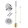 Tub Drain Linkage Assembly with Trip Lever and Strainer Done Cove, Fit for Trip Lever Bath Tub Waste and Overflow Drain by Artiwell