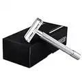 WEISHI Safety Razor Double Edge Butterfly Open Razor Chrome