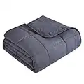 Topcee Weighted Blanket (15lbs 48"x72" Twin Size) Cooling Breathable Heavy Blanket Microfiber Material with Glass Beads Big Blanket for Adult All-Season Summer Fall Winter Soft Thick Comfort Blanket