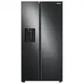 SAMSUNG RS22T5201SG 22 Cu. Ft. Side-by-Side Counter-Depth Refrigerator - Black Stainless Steel