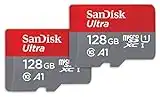 SanDisk 128GB 2-Pack Ultra microSDXC UHS-I Memory Card (2x128GB) with Adapter - SDSQUAB-128G-GN6MT