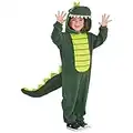 amscan 9902084 - Costume per bambini, con chiusura lampo, colore verde, 6-8 anni