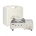 AIROKA Cassette Stove,Outdoor or Field Stove,Cooker Portable Magnetic Tank 2.1KW Butane Gas Stove for Camping, Picnic, Outdoor And for All Cooking Application and Emergency Preparedness Kit. (white)